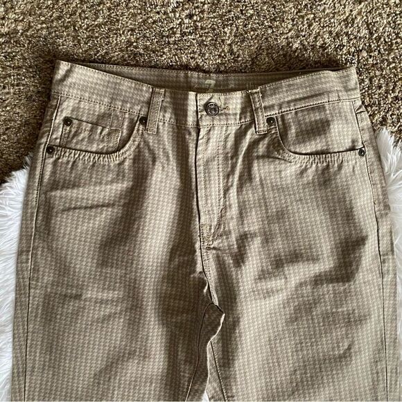 7 for all Mankind The Straight Jeans Cotton Tan Gray Womens Size 16 - Picture 3 of 9